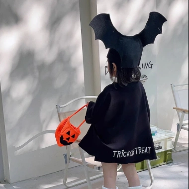 Áo choàng Halloween trẻ em bé trai - Cosplay áo dơi 2 lớp, nhẹ, 327.726₫