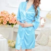Áo choàng ngủ nữ vải lụa mềm mại phối ren quyến rũ - Giá ưu đãi 78.408₫ 3