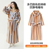 Áo choàng tắm da lộn mũ trùm đầu dày, váy ngủ nhung đẹp, bộ đồ ngủ cặp đôi, chống tĩnh điện 5