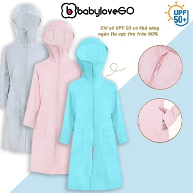 Áo chống nắng BabyloveGO cho bé toàn thân vải thông hơi tản nhiệt, chống UV 179.000đ