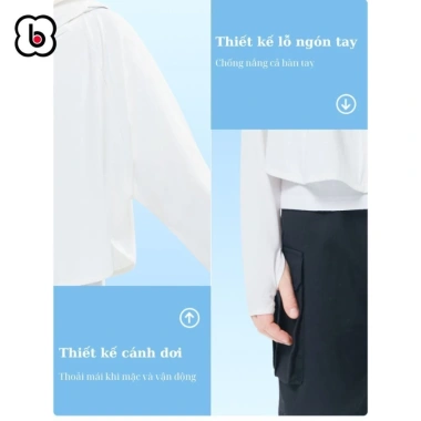 Áo chống nắng BabyloveGO cho bé: vải thông hơi, thấm mát, chống dơi, bảo vệ UV - 199k₫ 7