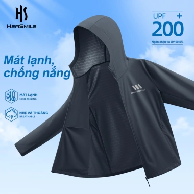 Áo chống nắng băng lạnh nam HeaSmile – Siêu nhẹ, thoáng khí, không khó chịu, giá ưu đãi 379.000₫
