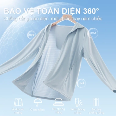 Áo chống nắng băng lạnh nam HeaSmile – Siêu nhẹ, thoáng khí, không khó chịu, giá ưu đãi 379.000₫