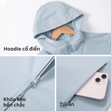 Áo chống nắng băng lạnh nam HeaSmile – Siêu nhẹ, thoáng khí, không khó chịu, giá ưu đãi 379.000₫