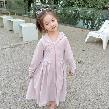 Áo Chống Nắng Bé Dáng Váy Toàn Thân Vải Thun Lạnh Thoáng Mát Cản Tia UV Giá 152k