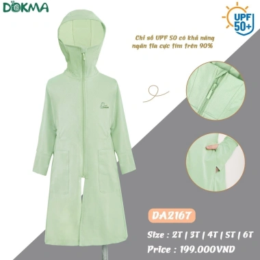 Áo chống nắng bé gái 9-18kg dài tay, UV Dokma DA2.167/DA1.495/DA2.726 - 199.000 VND