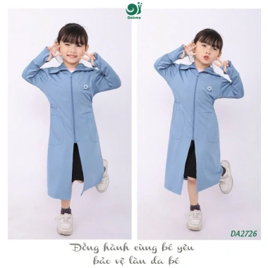 Áo chống nắng bé gái 9-18kg dài tay, UV Dokma DA2.167/DA1.495/DA2.726 - 199.000 VND