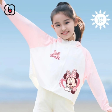 Áo chống nắng bé gái BabyloveGO Ice Sense làm mát tức thì, chống UV
