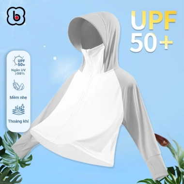 Áo chống nắng bé trai BabyloveGO công nghệ Ice Sense làm mát tức thì, ngăn UV