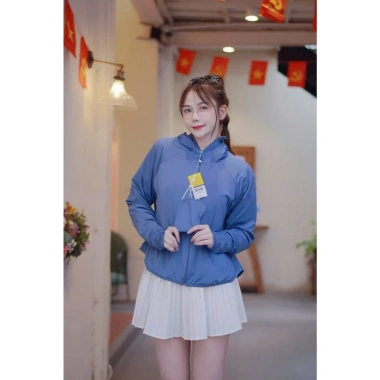Áo chống nắng cánh dơi 2 lớp thun lạnh mềm mát, tặng khẩu trang UV, chỉ 132.000₫