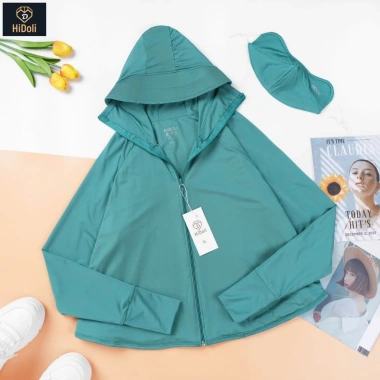 Áo chống nắng cánh dơi 2 lớp thun lạnh mềm mát, tặng khẩu trang UV, chỉ 132.000₫