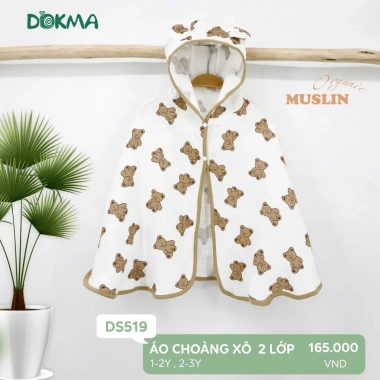 Áo Chống Nắng Cánh Dơi Dokma 9-19kg Đáng Yêu, Điệu Đà Cho Bé DS519 DA2.170