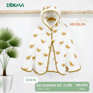 Áo Chống Nắng Cánh Dơi Dokma 9-19kg Đáng Yêu, Điệu Đà Cho Bé DS519 DA2.170