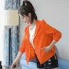 Áo chống nắng ngắn tay tím siêu mỏng, phong cách Hàn Quốc mùa hè, giá ưu đãi 198k 4