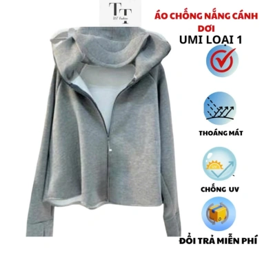 Áo Chống Nắng Ngắn UMI Hàn Dày Dặn Cản Tia UV Nữ Cánh Dơi Thoáng Mát Giá 138k 1 Áo Chống Nắng Ngắn UMI Hàn Dày Dặn Cản Tia UV Nữ Cánh Dơi Thoáng Mát Giá 138k 1