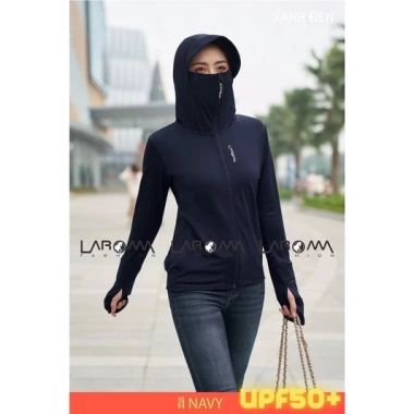 Áo Chống Nắng Nữ 1 Lớp Cao Cổ Túi Khóa Siêu Mát, UV, Size XL 52-62kg - 65.000đ