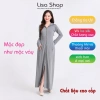 Áo chống nắng nữ 2 lớp dài Lisa M41 – Váy áo choàng liền thân vải thông hơi, giảm giá