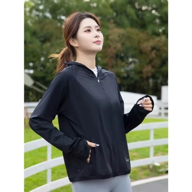 Áo chống nắng nữ 2 lớp Moriss - Thun mát lạnh, mũ lưỡi trai rộng, giá chỉ 89.000₫