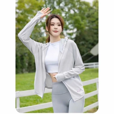 Áo chống nắng nữ 2 lớp Moriss - Thun mát lạnh, mũ lưỡi trai rộng, giá chỉ 89.000₫