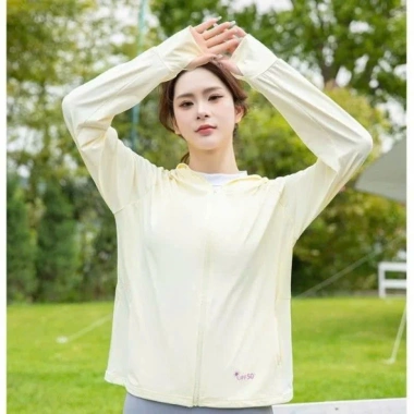 Áo chống nắng nữ 2 lớp Moriss - Thun mát lạnh, mũ lưỡi trai rộng, giá chỉ 89.000₫
