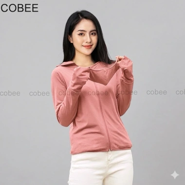 Áo chống nắng nữ cao cấp thun lạnh Aircool dáng ngắn COBEE CB09 - Chống UV, chỉ 99k