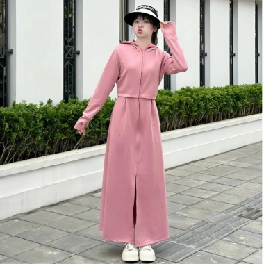 Áo chống nắng nữ toàn thân dáng dài vải Umi croptop – áo choàng 2 lớp, váy liền thân mới, chỉ 269.000đ 3