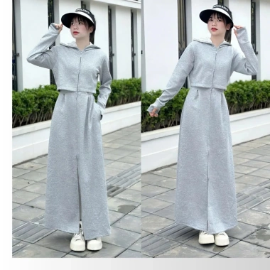 Áo chống nắng nữ toàn thân dáng dài vải Umi croptop – áo choàng 2 lớp, váy liền thân mới, chỉ 269.000đ 10