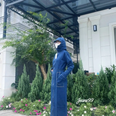 Áo chống nắng nữ toàn thân vải bò Jeans99 dày dặn, bảo vệ UV 99% - Giá ưu đãi 229.000₫ 3