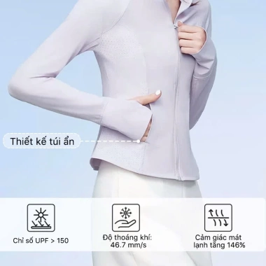 Áo chống nắng thun lạnh co giãn 4 chiều mát tức thì, bảo vệ da ngày dài - LX2.501 giảm còn 359,000 VND 7 Áo chống nắng thun lạnh co giãn 4 chiều mát tức thì, bảo vệ da ngày dài - LX2.501 giảm còn 359,000 VND 7
