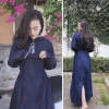 Áo chống nắng toàn thân nữ vải lanh + bò jean 2-3 lớp, dài kín chân - 369k 4
