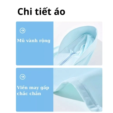 Áo chống nắng trẻ em BabyloveGO thân ngắn vải Ice Text làm mát tức thì phù hợp 1-10 tuổi giá ưu đãi 229.000 VND 2