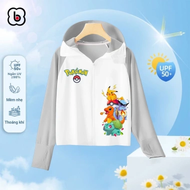 Áo chống nắng trẻ em BabyloveGO thân ngắn vải Ice Text làm mát tức thì phù hợp 1-10 tuổi giá ưu đãi 229.000 VND 7