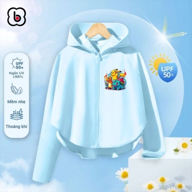 Áo chống nắng trẻ em BabyloveGO thân ngắn vải Ice Text làm mát tức thì phù hợp 1-10 tuổi giá ưu đãi 229.000 VND 8