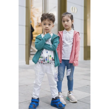 Áo chống nắng UV Lycra cho bé gái & bé trai, miễn ship, size 10-35kg, giá 59.000₫ 5