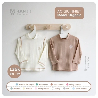 Áo cổ 3cm 3 phân giữ nhiệt Hrnee - Giá chỉ 128.000đ, giảm từ 158.720đ