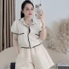 Áo cổ bẻ pha viền dáng bo xinh - Giá ưu đãi 110.400 VND, giảm tới 18%
