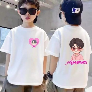 Áo cổ điển bé trai họa tiết ngắn tay Unisex mùa hè 2.025 - chất bông, giá 99.999đ