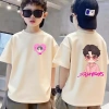 Áo cổ điển bé trai họa tiết ngắn tay Unisex mùa hè 2.025 - chất bông, giá 99.999đ 6