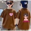 Áo cổ điển bé trai họa tiết ngắn tay Unisex mùa hè 2.025 - chất bông, giá 99.999đ 9