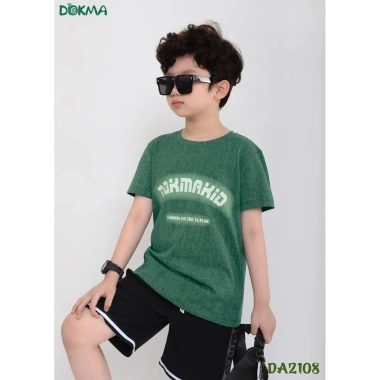 Áo Cổ Tròn Cộc Tay Dokma Bé Trai Cotton Dáng Thể Thao 25-42kg Giá 115k Giảm Đến 144.9k 5