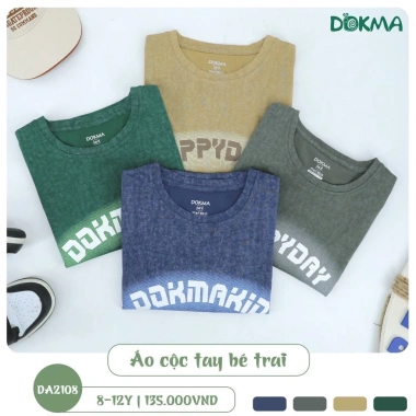 Áo Cổ Tròn Cotton Cộc Tay Bé Trai 25-42kg Phối Chữ Đa Mẫu DA1.507 DA1.555 DA2.108 DA2.869 Giá Ưu Đãi 115.000₫ 3