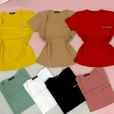 Áo cổ vuông tay ngắn thêu chữ, zip xịn, nhiều màu - Giá chỉ 79.350₫