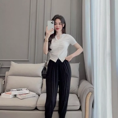 Áo cổ xích rúm ngực vạt xinh - Giá chỉ 103.500 VND, giảm mạnh, thời trang nữ trẻ 6
