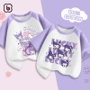 Áo cộc tay bé gái BabyloveGO cotton thoáng mát, in hình Kuromi - Giá ưu đãi 119k 3