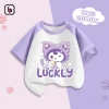 Áo cộc tay bé gái BabyloveGO cotton thoáng mát, in hình Kuromi - Giá ưu đãi 119k 5