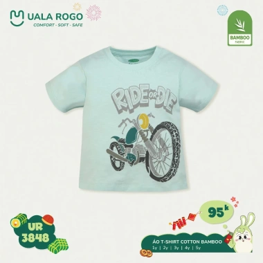 Áo cộc tay bé trai Uala hoạ tiết đáng yêu size 9-24kg 1-5Y giảm còn 95.000đ 12