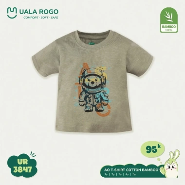 Áo cộc tay bé trai Uala hoạ tiết đáng yêu size 9-24kg 1-5Y giảm còn 95.000đ 15