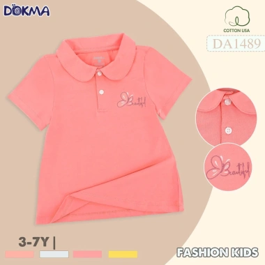 Áo cộc tay cổ sen bé gái 13-22kg thời trang Dokma giảm giá 119k 5