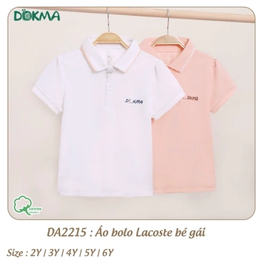 Áo cộc tay cổ sen bé gái 13-22kg thời trang Dokma giảm giá 119k 7