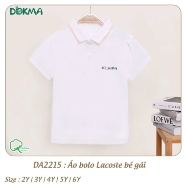 Áo cộc tay cổ sen bé gái 13-22kg thời trang Dokma giảm giá 119k 8